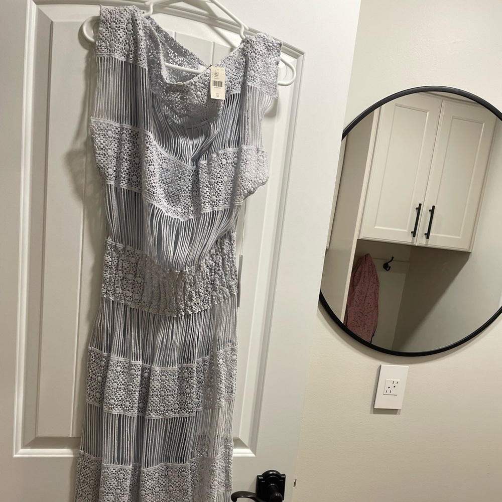 Long baby blue dress. - Picture 2 of 5